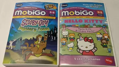  VTech MobiGo Lot Of 2 In Case Scooby Hello Kitty Wcx27 • $17.67