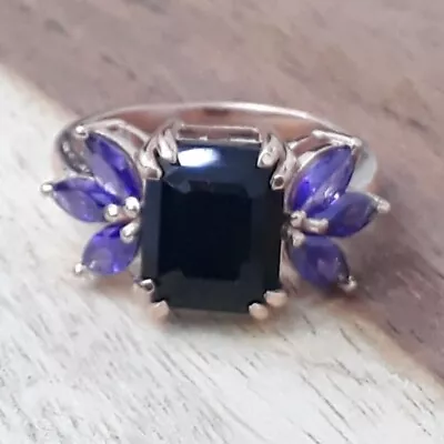 Natural Blue Sapphire Ring-Birthstone For Men Ring-Sapphire Unisex Ring • $40