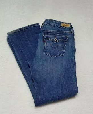 Levi's 545 Low Boot Cut Medium Blue Jeans Womens Size 12 Medium  • $25.20