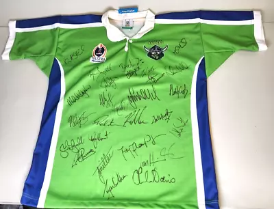 $99 • Buy Canberra Raiders NRL Team Signed Jersey  - Large - National Rugby League Shirt