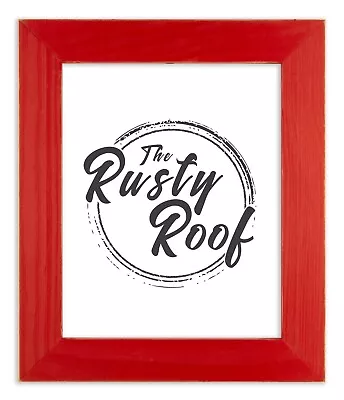 Distressed Everly - Vintage Classic Red Picture Frame - Solid Wood • $44.99