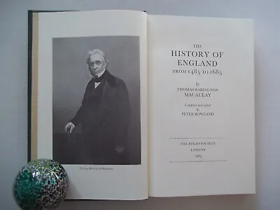 History Of England 1485-1685 Thomas B Macaulay Folio Society 1985 Slipcase • £4.99