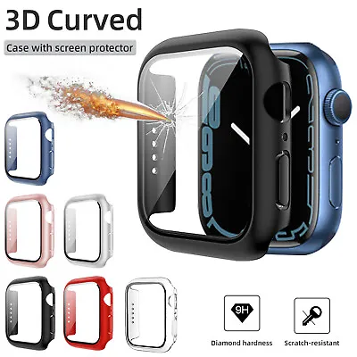 For Apple Watch Ultra 2 Series 9/8/7/6/5/4/SE 49/45mm/44mm Case Screen Protector • $7.95