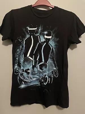 DAFT PUNK Disney Tron Legacy 2010 Rare Exclusive BLACK T-Shirt XS Band • $36.99