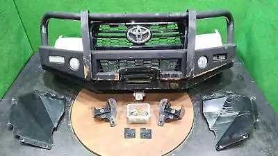 Toyota Hilux Front Bumper Bull Bar-steel 09/15-08/20 Tjm Steel Winch Bar - Chip • $577.50