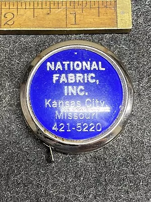 Vintage Advertising Tape Measure National Fabric Inc Kansas City  Mo • $19