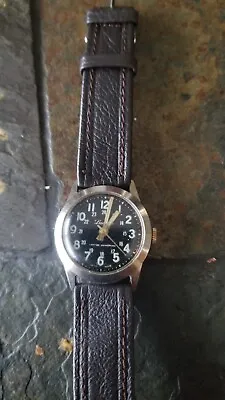 Vintage Swiss Lucerne Mechanical Military Watch Keeping Time Could Use Service • $49