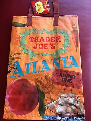 $13.49 • Buy 1 ATLANTA  GA Theme Trader Joe's BAG Reusable Shopping Grocery Tote ECO Bag NWT