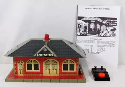 Marx 1950's Original Tinplate Girard Whistling Station W/ Light Button Instrctns • $69.95