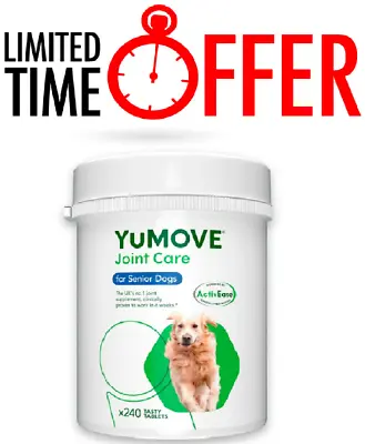 Lintbells YuMOVE Senior Dog Joint Supplement For Stiff Older Dogs 240 Tablets UK • £42.99