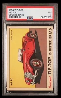 1954 Tip-top Bread #0 MG T.F. Rc; Tip Top Sports Cars PSA 7  (RARE POP 1) • $299.99