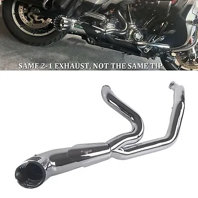 SHARKROAD Noticeable Increase 2 Into 1 Exhaust For Harley Touring 2017-Up Model • $549.99