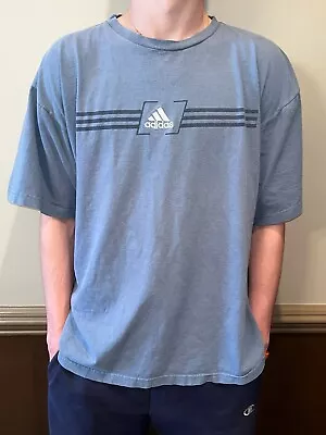 Blue/Gray Vintage Adidas Shirt Size XL • $20