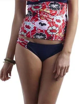 Panache Loren Gather Bikini Brief Pant SW0514 Womens Swimwear Red UK XS 8 • £4.95