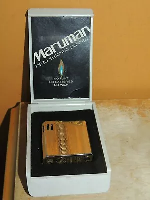 Vintage Maruman Halley Cigarette Piezo Electric Lighter Model DL6 22K Gold Plate • $34.99