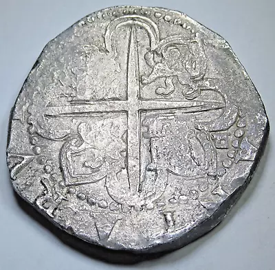 1556-98 Philip II Spanish Silver 8 Reales Genuine 1500s Pirate Treasure Cob Coin • £868.57