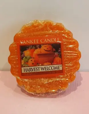 Yankee Candle Wax Tart Melt Halloween Pumpkin   Harvest Welcome   RARE • £2.99