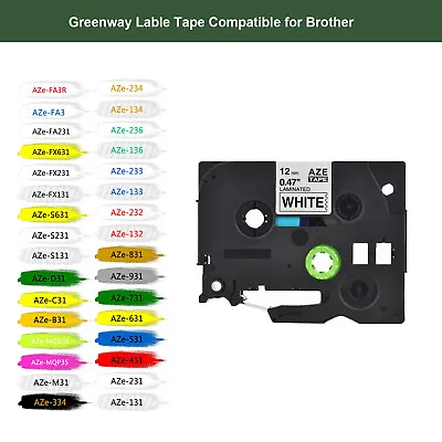 Compatible TZ TZe Label Tape Cartridge Laminated For Brother P-Touch TZ 231 241 • $7.99