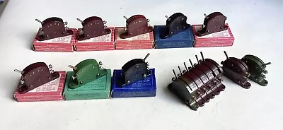 HORNBY DUBLO - X16 Black/Maroon/Green LEVER SWITCHES • £41