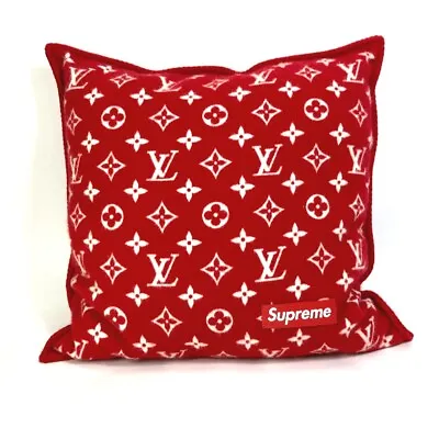 LOUIS VUITTON MP1886 SUPREME Collaboration Monogram Pillow Cushion Unused • $1510