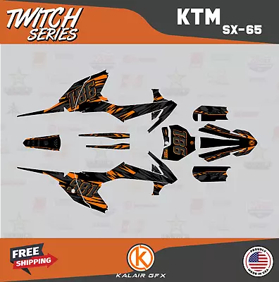 Graphics Kit For KTM 65SX SX65 (2016-2023) Twitch Series - Orange • $94.20