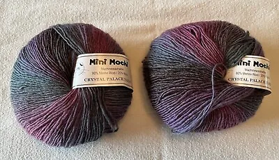 NEW! Crystal Palace Mini Mochi Yarn Color #324 “Drama” Wool/Nylon. Discontinued • $20