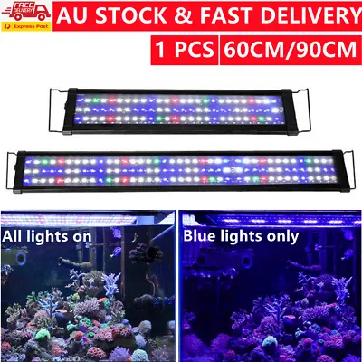 $33.99 • Buy 60 /90cm Aquarium Light Lighting Full Spectrum Aqua Plant Fish Tank Bar LED Lamp