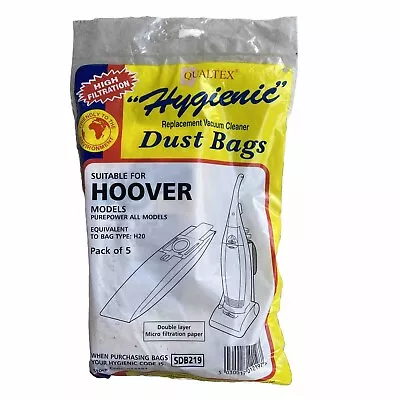 Fits Hoover H20 Purepower Vacuum Cleaner Paper Dust Dust Bags 9173717 5 Pack • £5.98