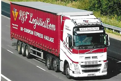 RGF LOGISTICS VOLVO BX15KKU 6x4 TRUCK/LORRY PHOTO • £0.75