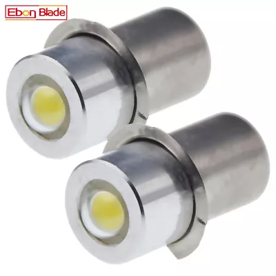 2X P13.5S 3V 3 Volt LED Upgrade Bulb White Maglite 2D Cell Flashlight 6000K 0.5W • $8.99