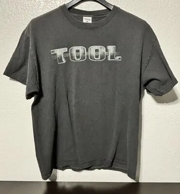 Vintage 2000's Tool Salival Double Sided Rock Band T-Shirt XL Hands Faded Black • $53.99