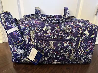 NEW Vera Bradley & Harry Potter FORBIDDEN FOREST Large Travel Duffel Bag - EXACT • $94.99