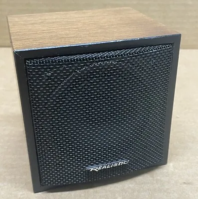 Vtg Realistic Minimus 0.3 Cube 40-1250 Wood Veneer Single Speaker *FOR PARTS* • $11.99