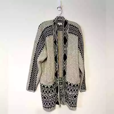 Lucky Brand Aztec Tribal Print Open Cardigan Sweater NWT 2X • $41.30