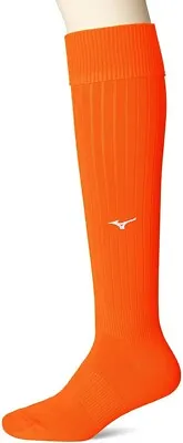 MIZUNO Soccer Wear Stockings P2MX8061 25-27cm Unisex Long Socks Flame Orange • $76.43