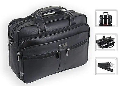 £29.95 • Buy Mens Black Laptop Bag Business Briefcase Messenger Satchel Work Office Bag 181