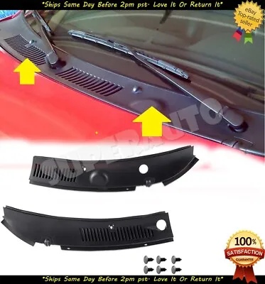2Pcs Windshield Wiper Cowl Vent Grille Panel Hood For 1999-2004 Ford Mustang • $46.99