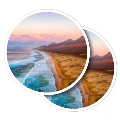 £2.99 • Buy 2x Vinyl Stickers Sunset Cofete Beach Fuerteventura #52186