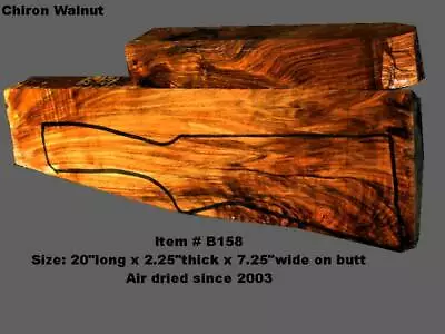 Turkish  Walnut Shotgun Gun-stock Blank (item#b158) Chiron Walnut • £723.05