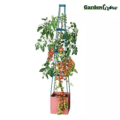 Garden Grow Self Watering 4 Tier Tomato Vegetable Tower Planter Support Grower • £13.99