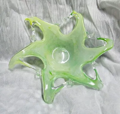 Lavorazione Murano Glass Candy Dish With Label & Slightly Flawed 8 1/2  • $19.95