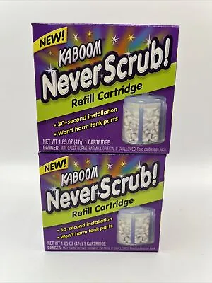 Kaboom Never Scrub Toilet Drop In Refill Cartridges-Set Of 2 • $14.95