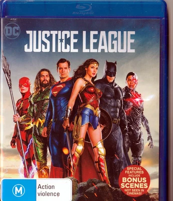 $8 • Buy JUSTICE LEAGUE - Blu-ray Movie - 2017 - Action - M