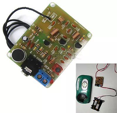 FM Wireless Microphone Suite FM Radio Transmitter DIY 1.5-9V 88-108MHz Module • $1.94