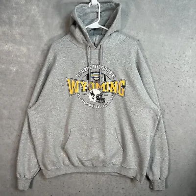 2017 Idaho Potato Bowl Wyoming Cowboys Sweatshirt Adult 2XL XXL Gray Hoodie Mens • $19.99