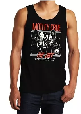 Motley Crue The Dirt Rock Band Black Tank Top Men's Sizes • $16.99