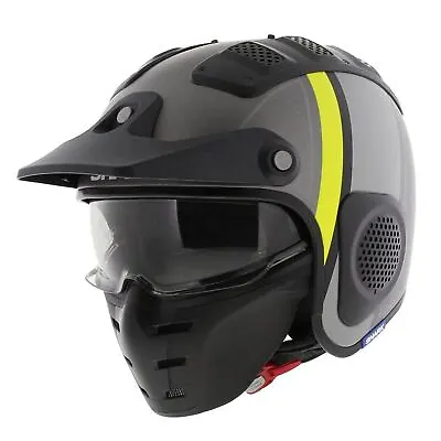 Shark X-Drak Trial Helmet Terrence Matt Anthracite Yellow AAY - Size XS • $106.60
