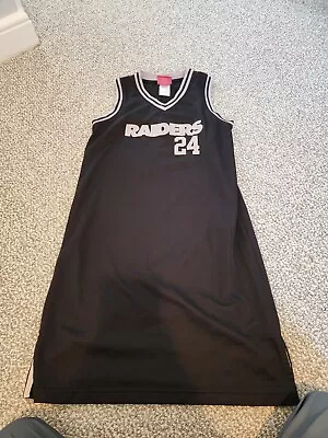 Vintage Reebok NFL Oakland Raiders Charles Woodson 24 Black Womens Dress Jersey • $39.99