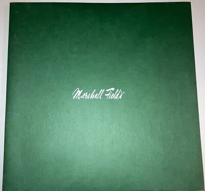 Vintage MARSHALL FIELD'S Extra Large Green Gift Box 13.5 X13.5 X 3.5” Brand New • $13