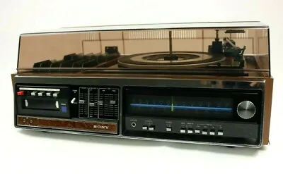 Vintage Sony HP-318 Stereo Music System Turntable 8 Track Player Free Shipping • $214.97